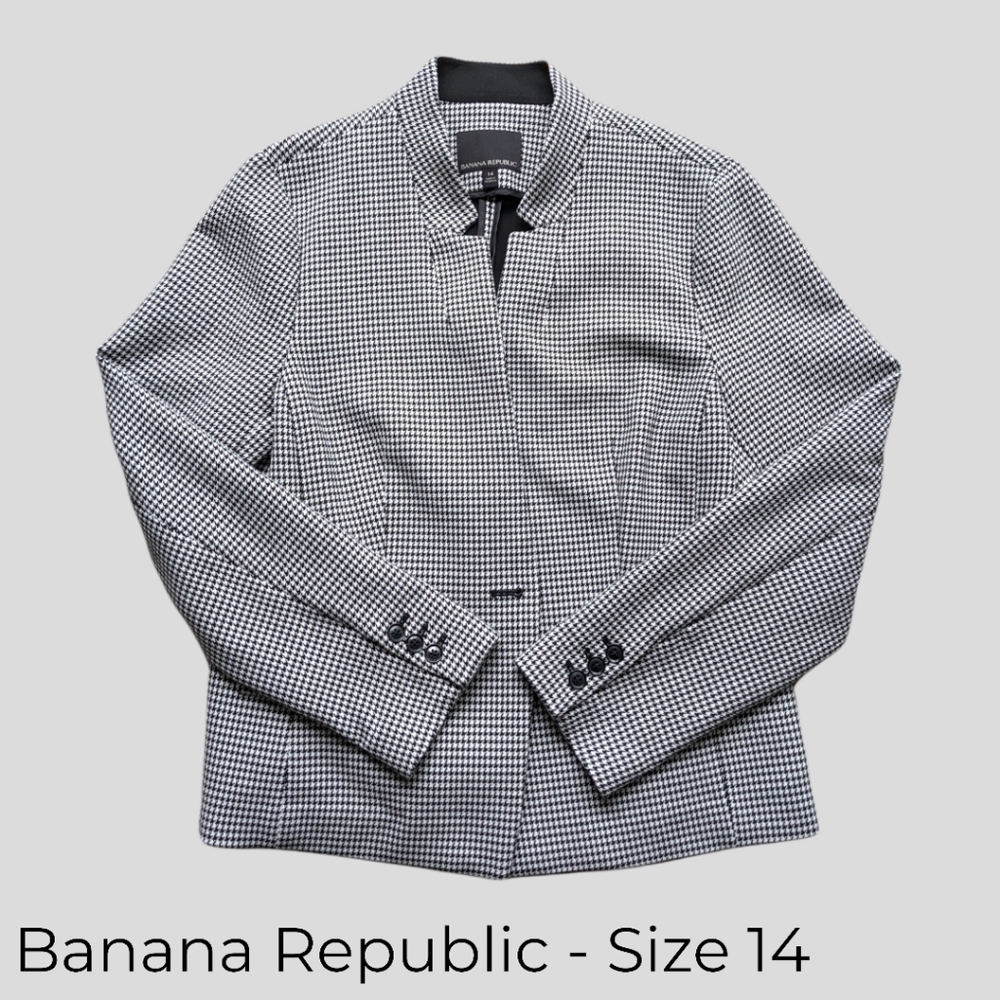 Banana Republic Houndstooth Blazer - size 14